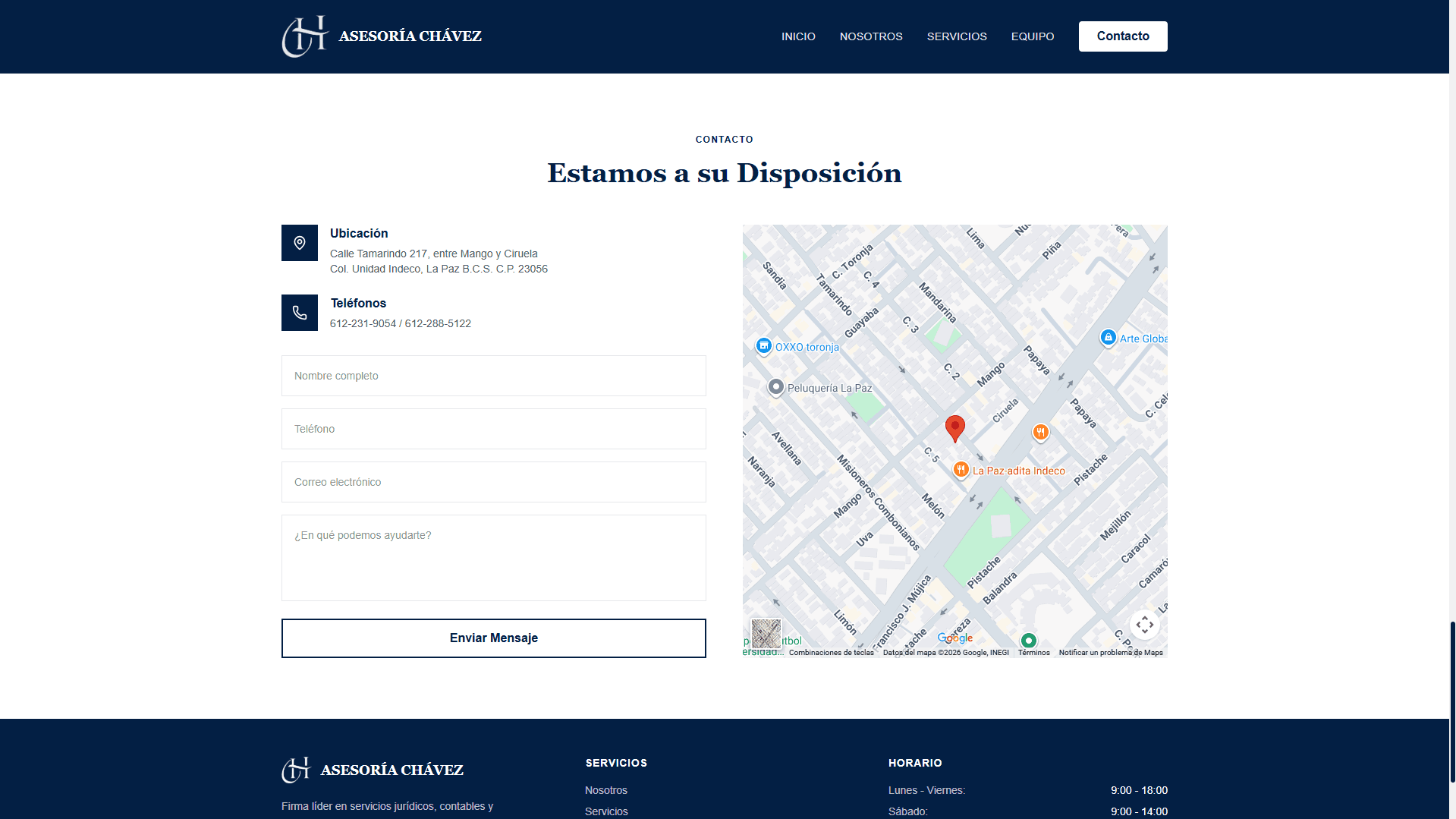 Asesoría Chávez project